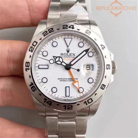 rolex oyster perpetual date explorer 2 fake|rolex explorer 2 white face.